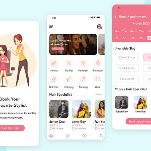 Salon, Spa, Massage Appointment Flutter App with Admin Panel